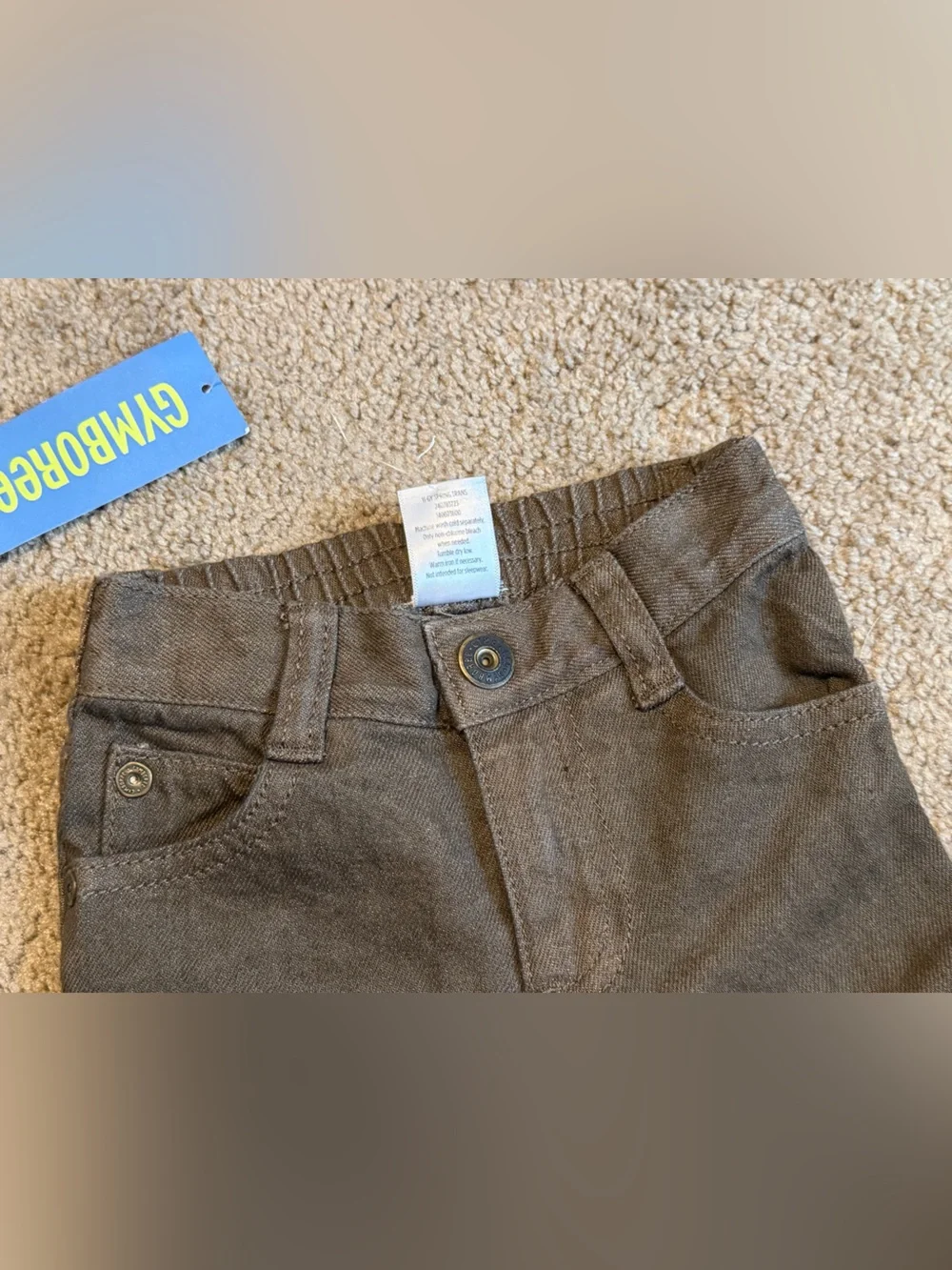 Gymboree boys 3-6M Two-Piece Kids jeans shirt Set skate print